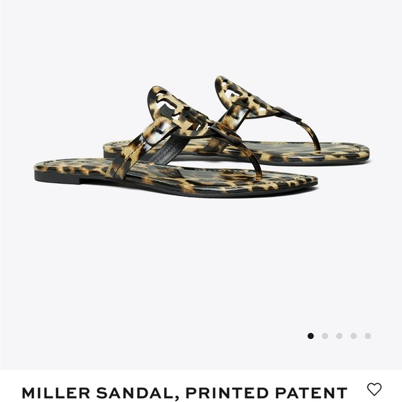 Authentic Tory Burch Leopard Print Sandals Size 6.5 - Picture 4 of 5